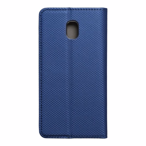 SMART Dėklas telefonui Knyga SAMSUNG J3/J3 2017 tamsiai mėlynas