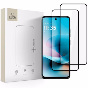 Tech-Protect Glass Fit+ grūdintas stiklas 2 vnt. skirta Motorola Moto G57 / G57 Power / G67 Power - juodas