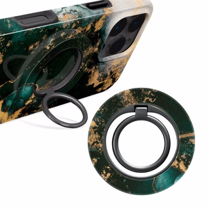 MIO Green Marble Magsafe Case Compatible Ring Holder