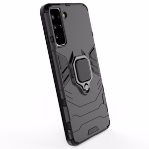 Ring Armor прочный гибридный чехол + магнитный держатель для Samsung Galaxy S22+ (S22 Plus) чёрный