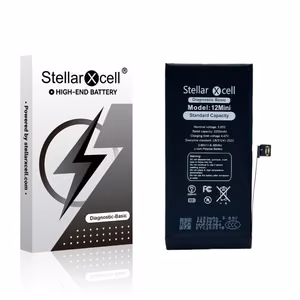 Battery StellarXcell Diagnostic Apple iPhone 12 mini 2227mAh (Standard Capacity + HQ Copy BMS)