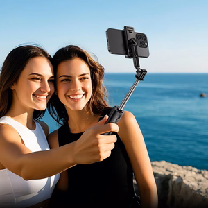Borofone Selfie lazda BY14 Graceful belaidė su tripodu ir nuotolinio valdymo pulteliu juoda