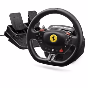Thrustmaster T98-X Ferrari 296 GTS 4460297 – „Ferrari 296 GTS“ lenktynių vairas „Xbox“ ir kompiuteriui, juodas
