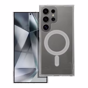 Dėklas Clear Mag Cover (MagSafe) skirtas Samsung S928 S24 Ultra skaidrus