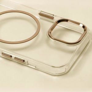 Clear Thin Mag dėklas for iPhone 17 Pro 6,3" auksinis
