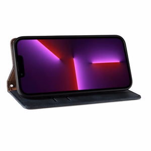 Magnet Strap Case чехол для Samsung Galaxy S23 Ultra флип-кошелёк мини-ремешок подставка синий