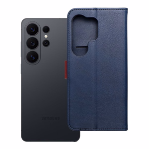 Тёмно-синий чехол-книжка Split Book с красными вставками для Motorola G57 POWER
