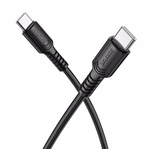 Borofone Кабель BX116 Certain - Type C to Type C - PD 60W 3A 1 метр чёрный