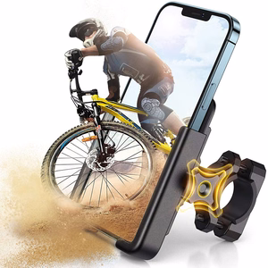 Wozinsky metal bicycle phone laikiklis, scooters juodas (WBHBK3)
