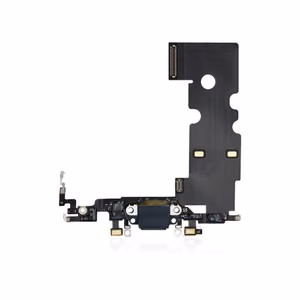 Charging Port Compatible with iPhone SE3 2022 with flex / black / OEM