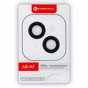 Tempered Glass Camera Lens for iPhone 14 / 14 PLUS Forcell Premium black