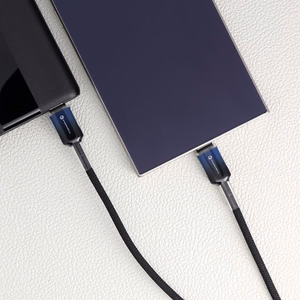 Кабель USB C to USB C Forcell F-Energy QC4.0 PD 3A 60W Gradient 1 m C354 чёрный