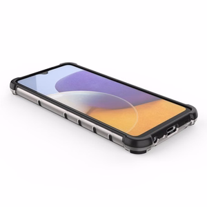 Honeycomb dėklas apsauginis su TPU buferiu Samsung Galaxy A22 4G skaidrus