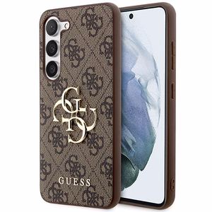 Guess GUHCS23S4GMGBR S23 S911 коричневый/коричневый жесткий кейс 4G Большой металлический логотип