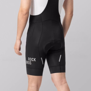 Rockbros YDDK009 vyriški dviračių šortai su petnešomis ir paminkštinimu, dydis XXL - juodi