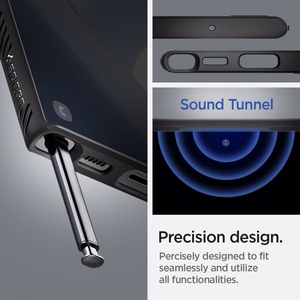 Spigen Liquid Air чехол для Samsung S22 Ultra матовый чёрный