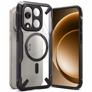 Чехол Ringke Fusion X Magnetic MagSafe для OnePlus 15 - прозрачный черный