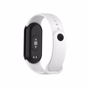 СИЛИКОНОВЫЙ РЕМЕШОК MI BAND 8/M8 (2). БЕЛЫЙ