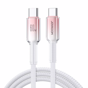 Кабель Joyroom S-A42 Crystal-Clear Series 60W USB-C - USB-C 1,2 м - белый