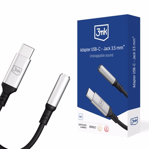 Аудиоадаптер 3mk USB-C — 3,5 мм