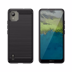 Carbon Case silicone case for Nokia C110 - black