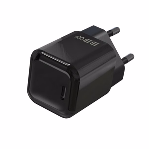 Blavec sieninis įkroviklis BC-6 GaN4 - Type C - PD QC 33W 3A su Type C į Type C laidu (TCBC6G4-CB333A+CC) juodas