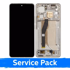 Ekranas skirtas Xiaomi 14T Pro su rėmeliu / Titan Grey / (Service Pack)