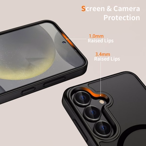 Tech-Protect MagMat MagSafe dėklas telefonui Xiaomi Poco F7 5G - juodas ir skaidrus