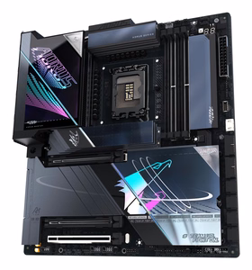 Материнская плата GIGABYTE Z890 AORUS MASTER AI TOP — поддержка процессоров Intel Core Ultra (Series 2), VRM 20+1+2 фазы, DDR5 до 9500 МГц (OC), PCIe 5.0 M.2, Wi-Fi 7, Thunderbolt 4
