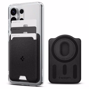 Spigen Urban Fit magnetinis „MagSafe“ kortelių dėklas telefonui – juodas