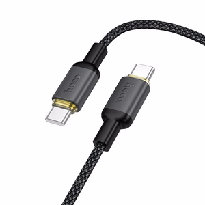Кабель USB C на USB C Hoco 3A 60W 1 m X128 Benefit черный