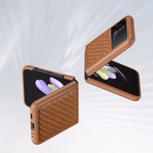 Dėklas Dux Ducis Venice skirtas Samsung F721 Z Flip4 rudas