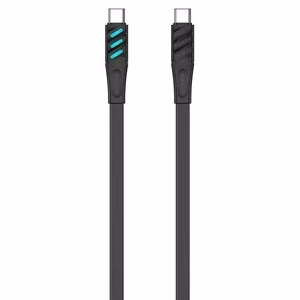 Havit CB6254 - USB Type C į USB Type C įkrovimo laidas, 1 m (juodas)