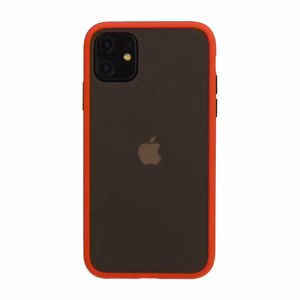 Vennus Color Button Bumper for Samsung Galaxy A20S Red