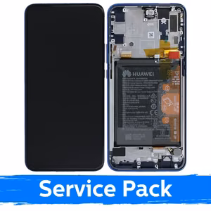 LCD дисплей для Huawei P Smart Z с рамкой / сапфировый синий / (Service Pack)