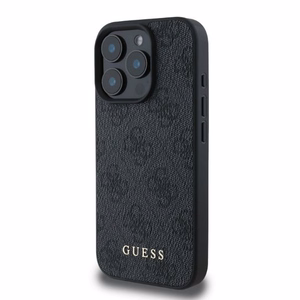 Guess 4G Classic dėklas telefonui iPhone 16 Pro - juodas