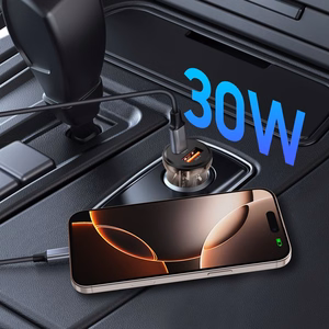 Tech-Protect CC01 30W automobilinis įkroviklis 2 lizdai USB-A / USB-C juodas