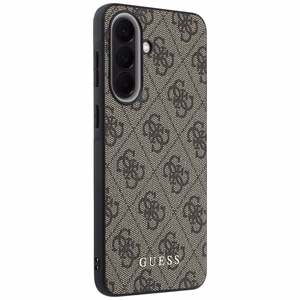 Guess HC PU 4G Classic Logo case with charm for Samsung Galaxy A37 brown
