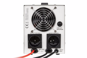 KEMOT PROsinus-500 pure sine wave UPS inverter with charging function, 12 V/230 V, 500 VA/300 W