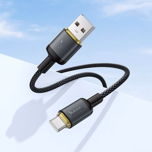 Кабель USB A на USB C Hoco 3A 1 m X128 Benefit черный