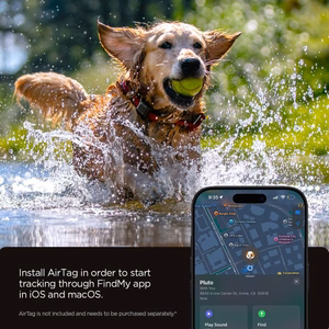 Spigen Tough Armor Pet Collar AirTag 1/2 Чехол - чёрный