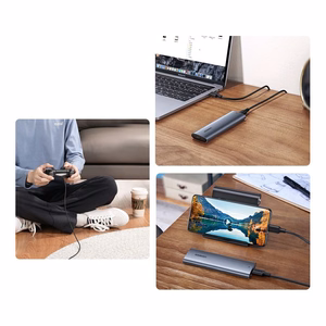 Kietojo disko korpusas Ugreen CM400 SSD M.2 NVMe 10Gb/s USB-C 3.1 Gen2 juodas