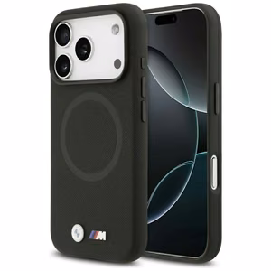 BMW M FW Metal Logo MagSafe Case for iPhone 17 Pro - Black