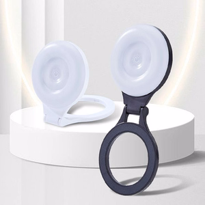 Magnetinis telefono stovas su šviesa suderinamas su MagSafe L8 juodas