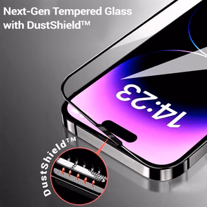Apsauginis stiklas Tel Protect 10X Privatumas Titanium ant Iphone 13 Pro Max (vokas)