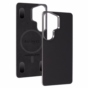 Liavec Carbon Layer Magsafe Aramid Fiber чехол для Samsung Galaxy S26 Ultra черный