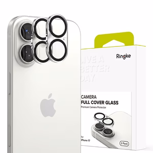 Ringke pilnas kameros dangtelio 2 dalių rinkinys iPhone 17 - juodas