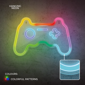Neoninė LED RGB dekoracija GAMEPAD FLRNE04 + nuotolinio valdymo pultas Forever Light