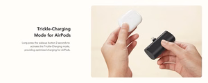 Powerbank Veger PlugOn (W0556P) PD QC3.0 3A 20W 5000 mAh with a built-in connector Lightning black
