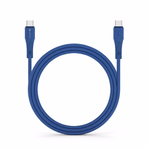 USB kabelis Forcell (C344) "USB-C (Type-C) to USB-C (Type-C)" (3A 60W 1m) mėlynas